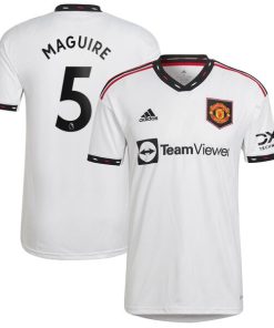 Harry Maguire Manchester United adidas 2022/23 Away Replica Player Jersey - White