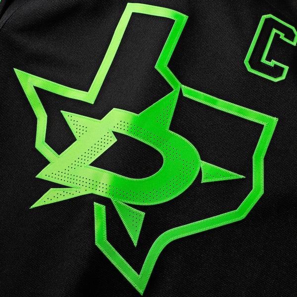 Dallas Stars Alternate Premium Custom Jersey - Black/Kelly Green - Image 5