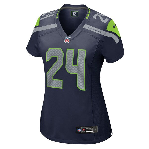 K'Von Wallace Seattle Seahawks Nike Women's Team Game Jersey - College Navy - Image 5