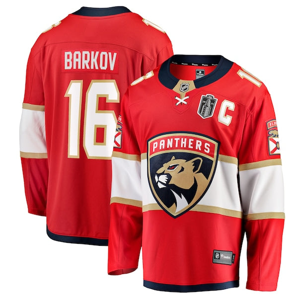 Aleksander Barkov Florida Panthers 2025 Stanley Cup Final Home Breakaway Player Jersey - Red