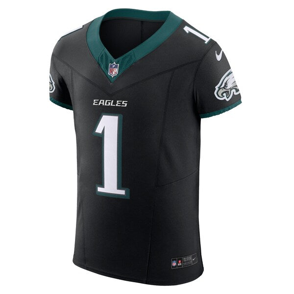 Jalen Hurts Philadelphia Eagles Nike Alternate Vapor F.U.S.E. Elite Jersey - Black/Green/Kelly Green - Image 3