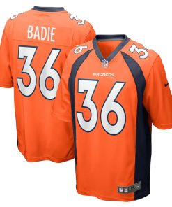Tyler Badie Denver Broncos Nike Team Game Jersey -  Orange