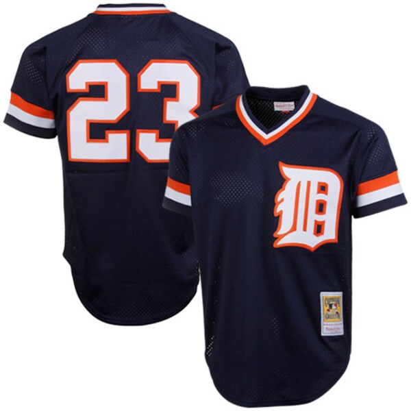 Kirk Gibson Detroit Tigers 1984 Authentic Cooperstown Collection Mesh Batting Practice Jersey - Navy - Image 2