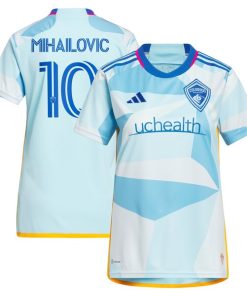 Djordje Mihailovic Colorado Rapids adidas Women's 2024 New Day Kit Replica Player Jersey - Light Blue