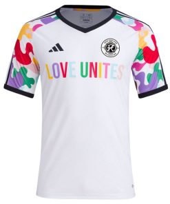 Alternative view of New England Revolution adidas 2024 Pride Pre-Match Top - White