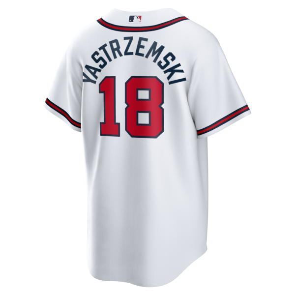 Mike Yastrzemski Atlanta Braves Nike Replica Jersey - White - Image 3