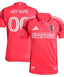 St. Louis City SC adidas 2025 Forever CITY Red Authentic Custom Jersey - Red