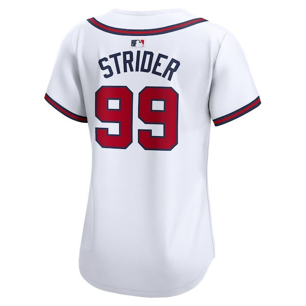 Spencer Strider Atlanta Braves Nike Women's Home Limited Player Jersey - White - Image 3