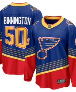 Jordan Binnington St. Louis Blues  Breakaway Jersey - Royal/White/Blue