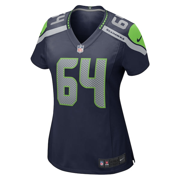 Austin Faoliu Seattle Seahawks Nike Women's Game Jersey - College Navy - Image 2