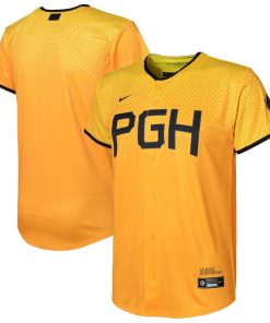 Pittsburgh Pirates Nike Youth 2023 City Connect Replica Jersey - Gold