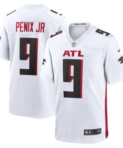 Alternative view of Michael Penix Jr. Atlanta Falcons Nike Game Jersey -  White/Black/Red