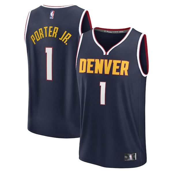 Michael Porter Jr. Denver Nuggets Fast Break Replica Player Jersey - Icon Edition - Navy/Blue - Image 2