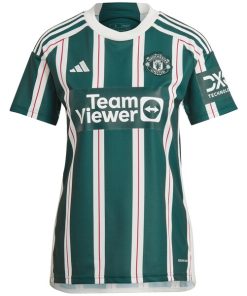 Alternative view of Manchester United adidas Women's 2023/24 Away Replica Jersey - Green