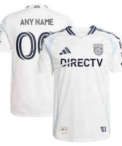 San Diego FC adidas 2025 Woven Into One Authentic Custom Jersey - White