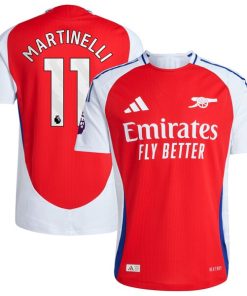 Gabriel Martinelli Arsenal adidas 2024/25 Home Authentic Player Jersey?¨C Red