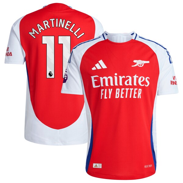 Gabriel Martinelli Arsenal adidas 2024/25 Home Authentic Player Jersey?ยจC Red
