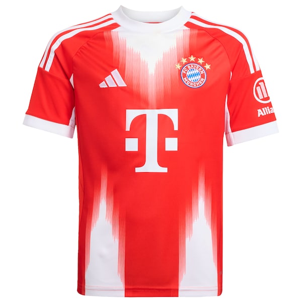 Bayern Munich adidas Youth 2025/26 Home Replica Custom Jersey - Red - Image 2