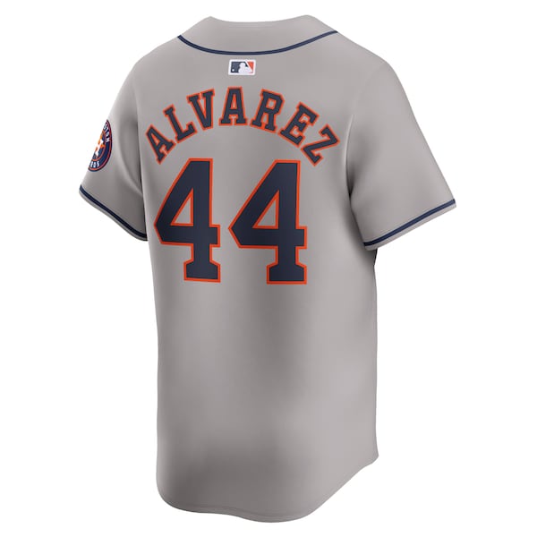 Yordan Alvarez Houston Astros Nike Away Limited Player Jersey - Gray/White - Image 4