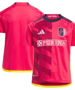 St. Louis City SC adidas Youth 2024 CITY Kit Replica Jersey - Red