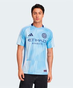 New York City FC adidas 2025 The Excelsior Kit Replica Jersey - Light Blue