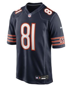 Alternative view of Durham Smythe Chicago Bears Nike Team Game Jersey -  Navy