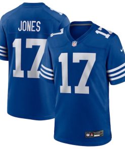Alternative view of Daniel Jones Indianapolis Colts Nike Alternate  Game Jersey -  Royal/Heather Royal