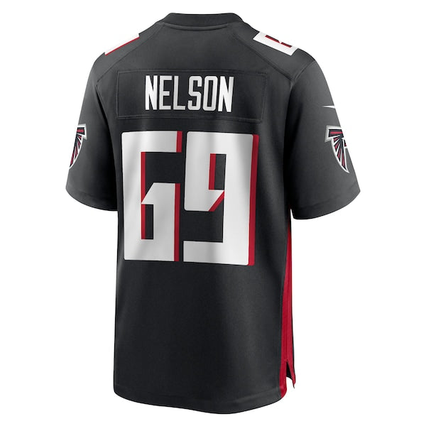 Jack Nelson Atlanta Falcons Nike Team Game Jersey - Black - Image 3