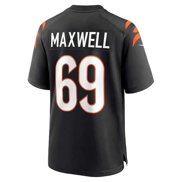Devonnsha Maxwell Cincinnati Bengals Nike Team Game Jersey - Black - Image 3