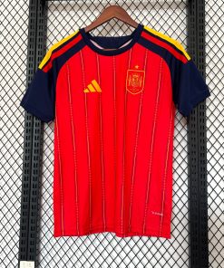 Spain National Team Adidas 2026 Home Jersey - Red / Navy Blue