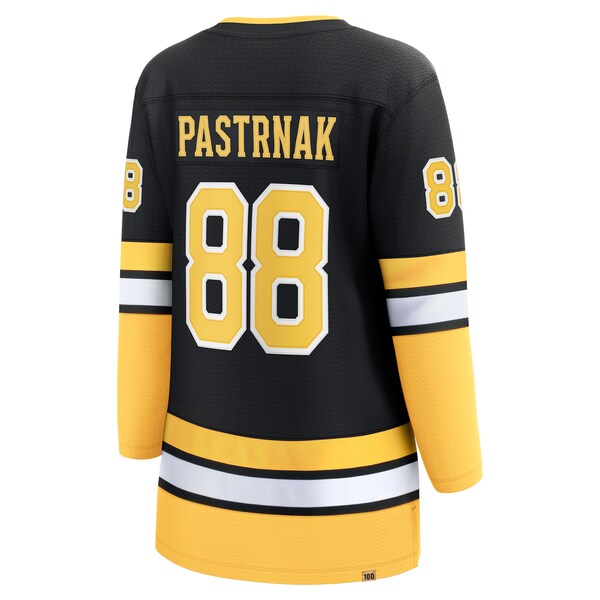 David Pastrnak Boston Bruins Women's 100th Anniversary Premier Breakaway Player Jersey - Black - Image 3
