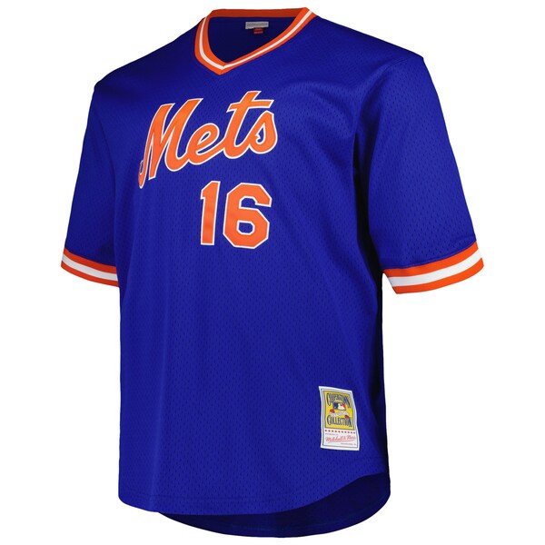Dwight Gooden New York Mets Profile Big & Tall Cooperstown Collection Mesh Batting Practice Jersey - Royal - Image 2