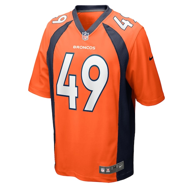 Alex Singleton Denver Broncos Nike Game Player Jersey - Orange - Image 2