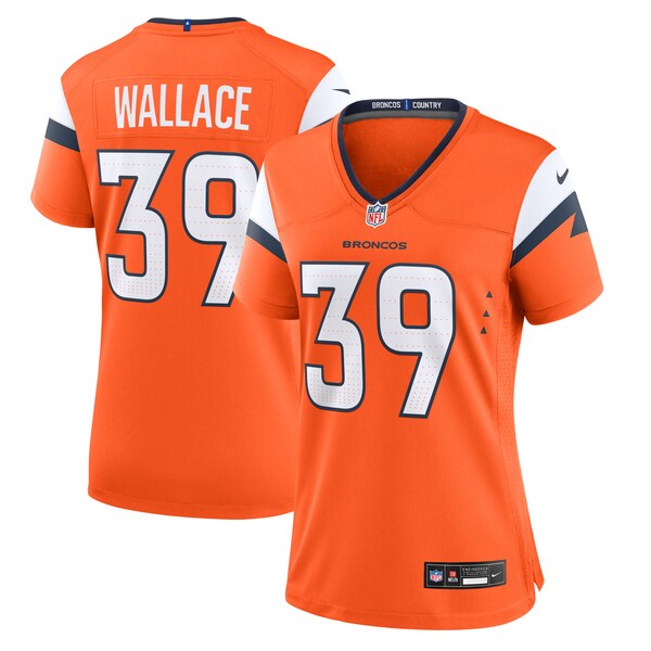 Levi Wallace Denver Broncos Nike Women's Team Game Jersey - Orange - Image 2