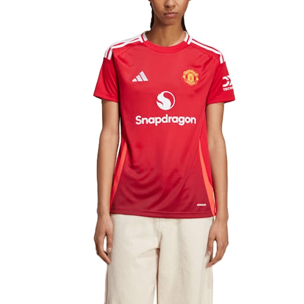Manchester United adidas Women's 2024/25 Home Replica Jersey - Red - Image 4