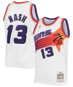 Steve Nash Phoenix Suns 2001/02 Hardwood Classics Swingman Jersey - White/Purple