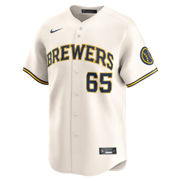 Nestor Cortes Milwaukee Brewers Nike Home Limited Player Jersey - Cream - Image 2