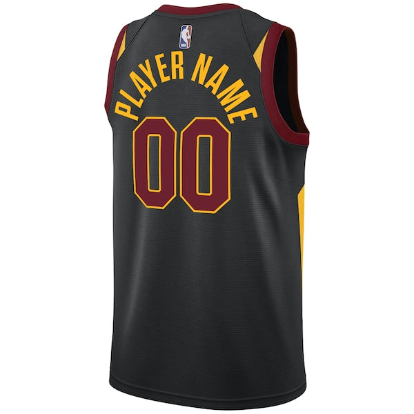 Cleveland Cavaliers Nike Swingman Custom Jersey Black - Statement Edition - Image 3