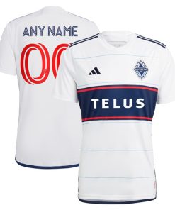 Vancouver Whitecaps FC adidas 2024 Bloodlines Replica Custom Jersey - White