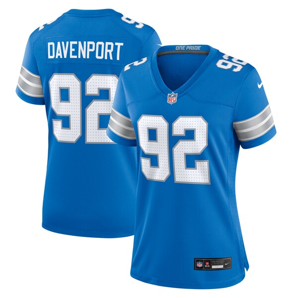 Marcus Davenport Detroit Lions Nike Women's Team Game Jersey - Blue