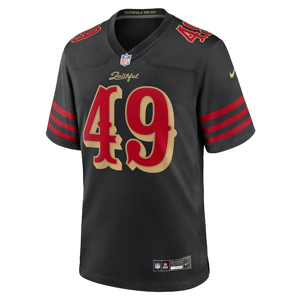 The Faithful San Francisco 49ers Nike 2025 Youth Rivalries Collection Game Jersey - Black - Image 2