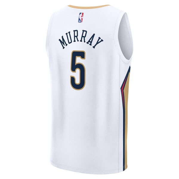 Dejounte Murray New Orleans Pelicans Youth Fast Break Replica Player Jersey - Association - White Edition - Image 3