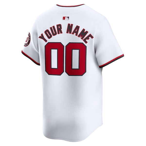 Washington Nationals Nike Home Limited Custom Jersey - White - Image 3