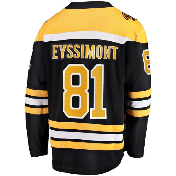 Michael Eyssimont Boston Bruins Home Breakaway Jersey - Black - Image 3