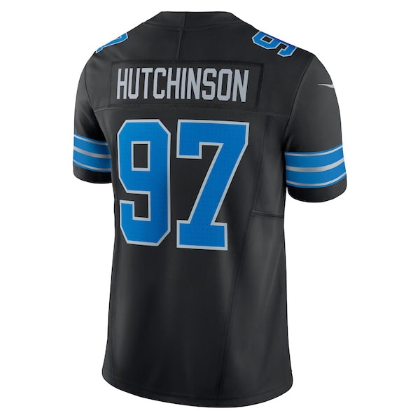 Aidan Hutchinson Detroit Lions Nike 2nd Alternate Vapor F.U.S.E. Limited Jersey - Black - Image 4