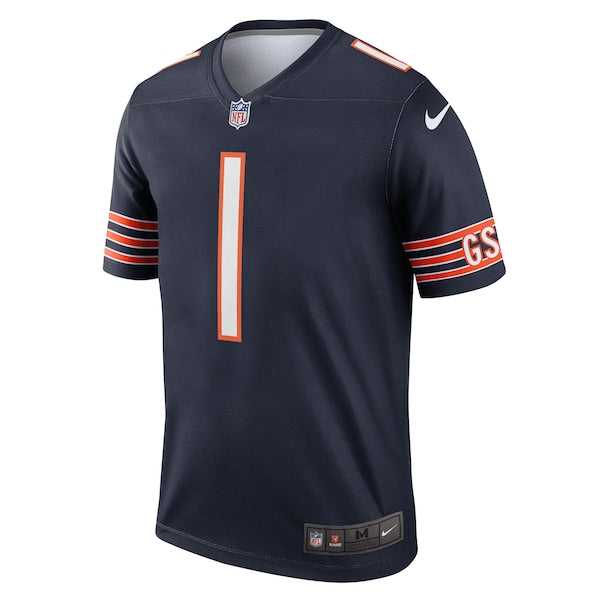 Justin Fields Chicago Bears Nike Legend Jersey - Navy - Image 2