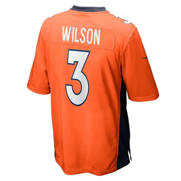 Russell Wilson Denver Broncos Nike Youth Game Jersey - Orange/Navy/White - Image 4