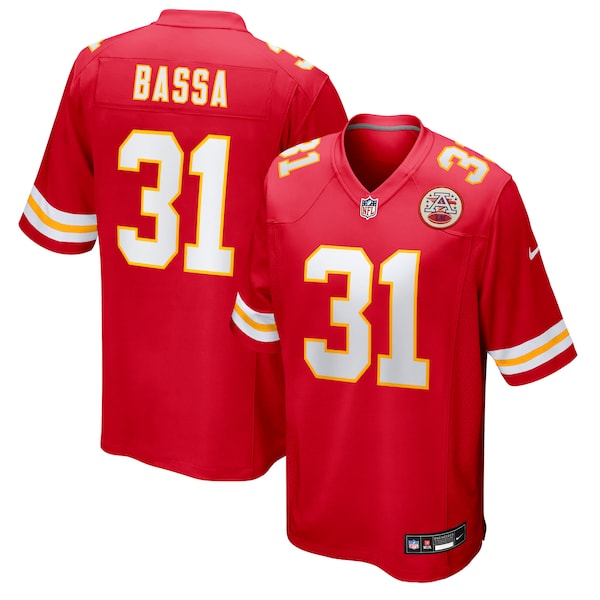 Jeffrey Bassa Kansas City Chiefs Nike Team Game Jersey - Red