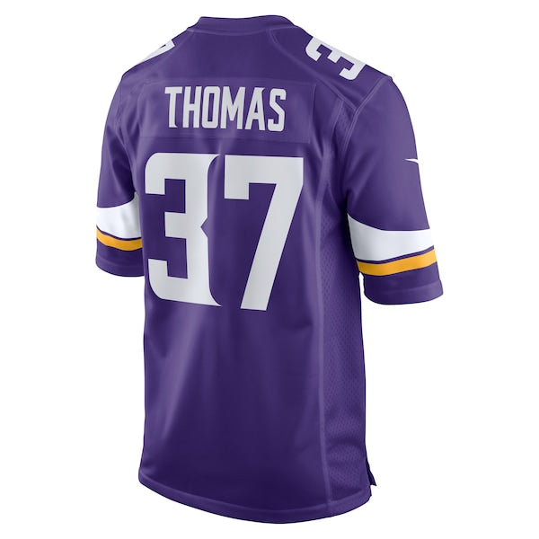 Tavierre Thomas Minnesota Vikings Nike Team Game Jersey - Purple - Image 3