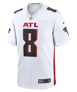 Alternative view of Kyle Pitts Sr. Atlanta Falcons Nike White  Game Jersey - White/Black